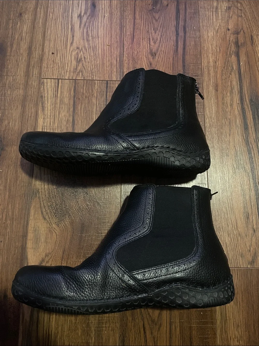 Alegria Men's Jony Black Leather Slip-On Chukka Ergonomic Comfort Boots Sz 47/14
